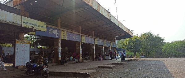 msrtc rajura bus stand